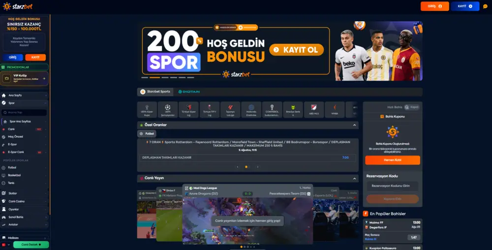 Starzbet bahis